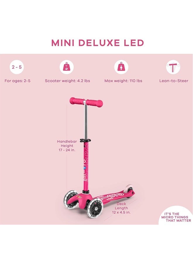 Micro Mini Scooter with LED (Pink) | Scooter for Kids | Kids Scooter | Scooters