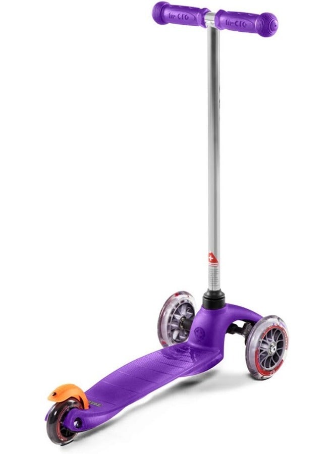 Micro Kickboard - Mini Original - Three Wheeled, Lean-to-Steer Swiss-Designed Micro Scooter for Toddlers & Children with Non-Marking Wheels for Ages 2-5 (Purple)