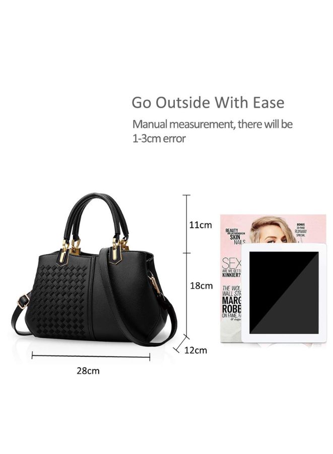 Elegant and Versatile Black Leather Bag for Women - Ideal for Any Occasion