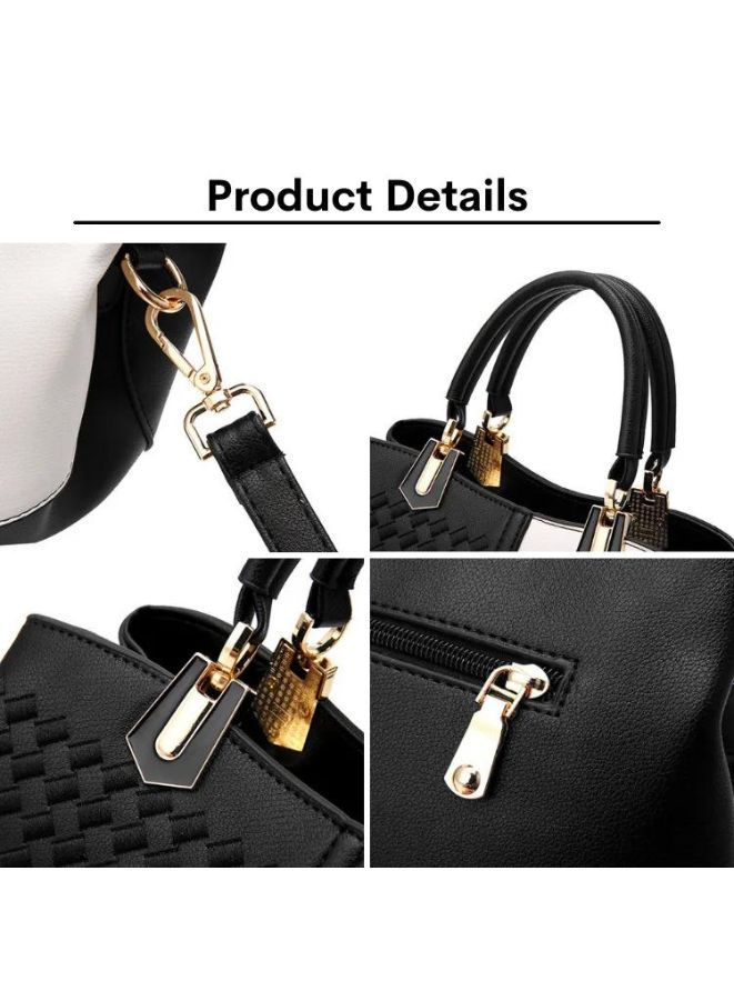 Elegant and Versatile Black Leather Bag for Women - Ideal for Any Occasion