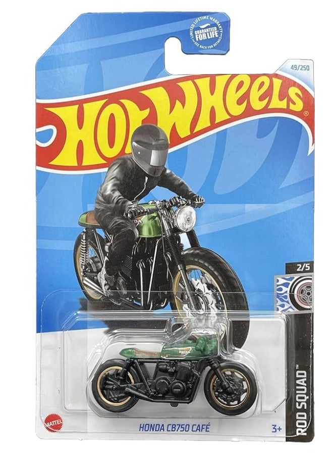 Hot Wheels Honda CB750 Cafe, Rod Squad 2/5 (Green Seat)