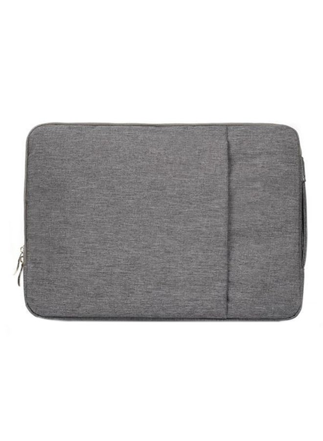 Zipper Carrying Laptop Sleeve Case Grey