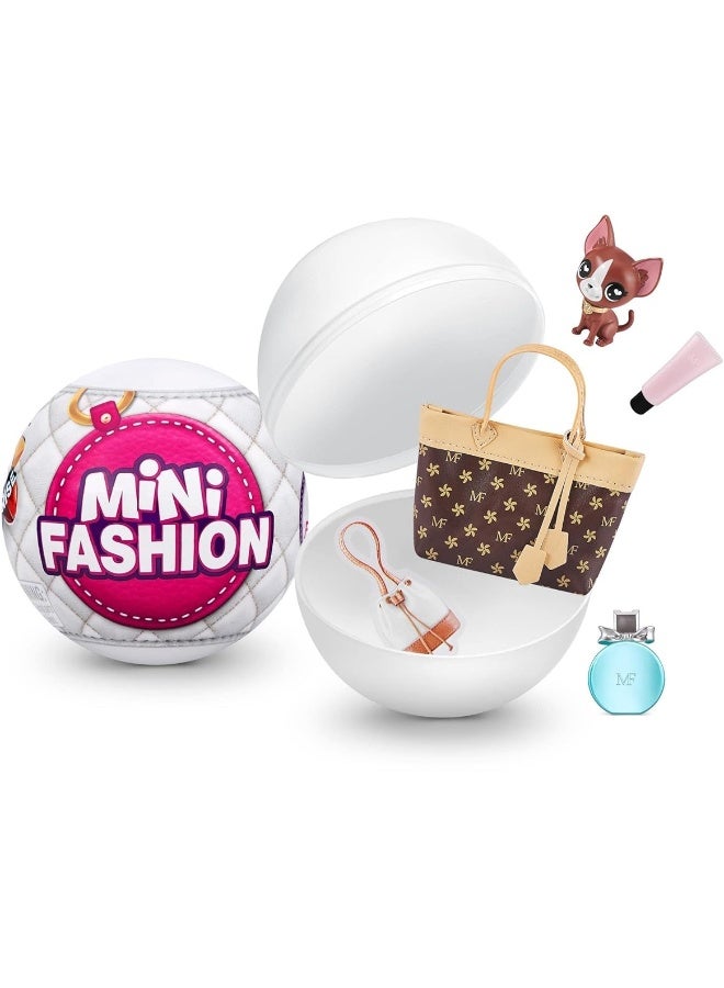 5 Surprise Mystery Capsule Real Miniature Collectible Mini Fashion Brands Series 1, Small Parts, not for children under 3