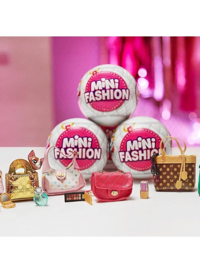 5 Surprise Mystery Capsule Real Miniature Collectible Mini Fashion Brands Series 1, Small Parts, not for children under 3