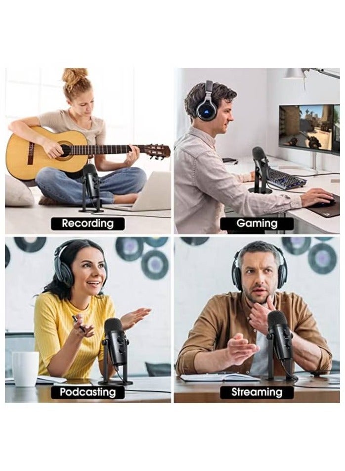 PW10 Professional Metal Voice Recording Usb Condenser Studio And Podcast Recording Gaming Microphones