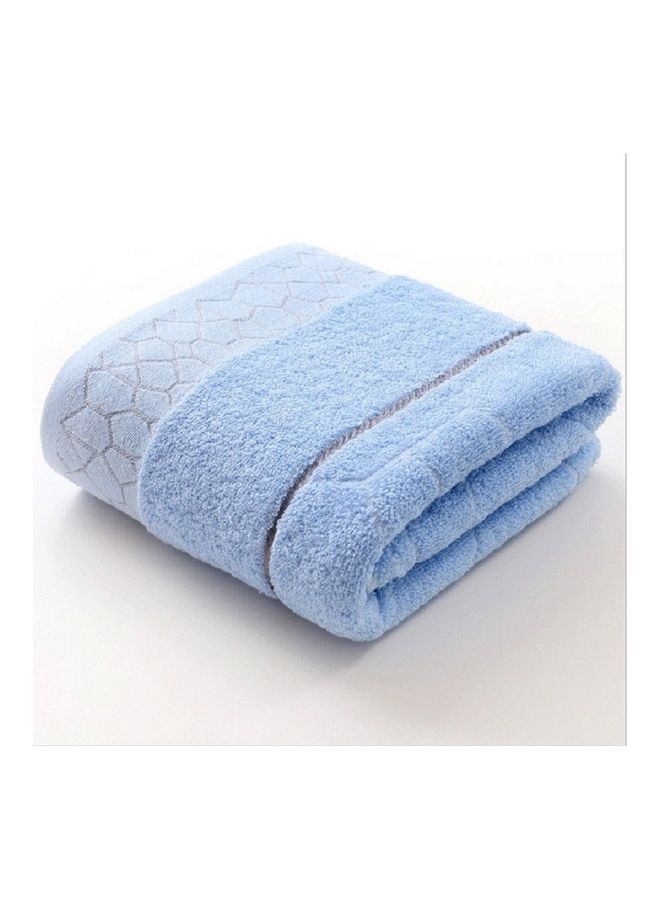 Large Pure Cotton Bath Towel Light Blue 70X140cm