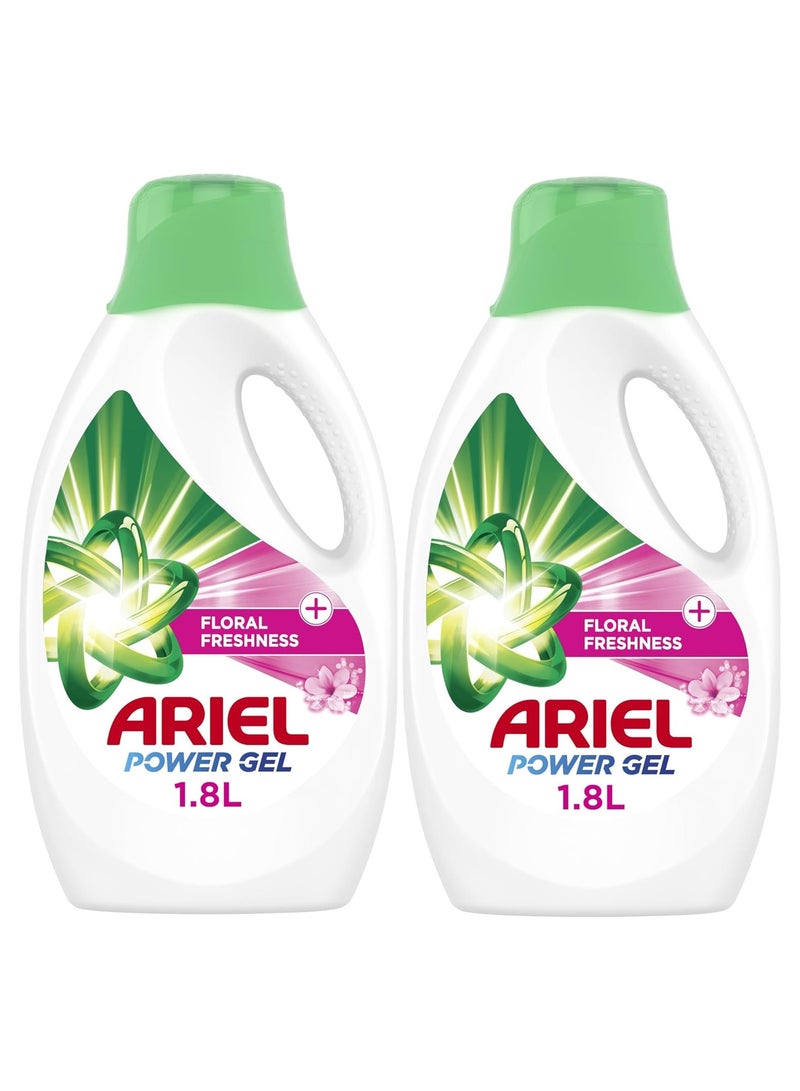 Ariel Automatic Liquid Gel with a Touch of floral Freshness 1.8L (Pack of 2)