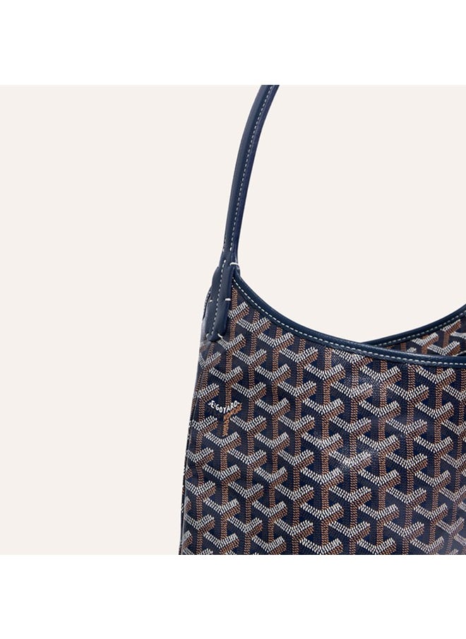 Women's Fashionable Pu Leather Woven Texture Tote Bag Casual Versatile Large Capacity Underarm Bag Inner Matte And Scratch Resistant Casual Handbag