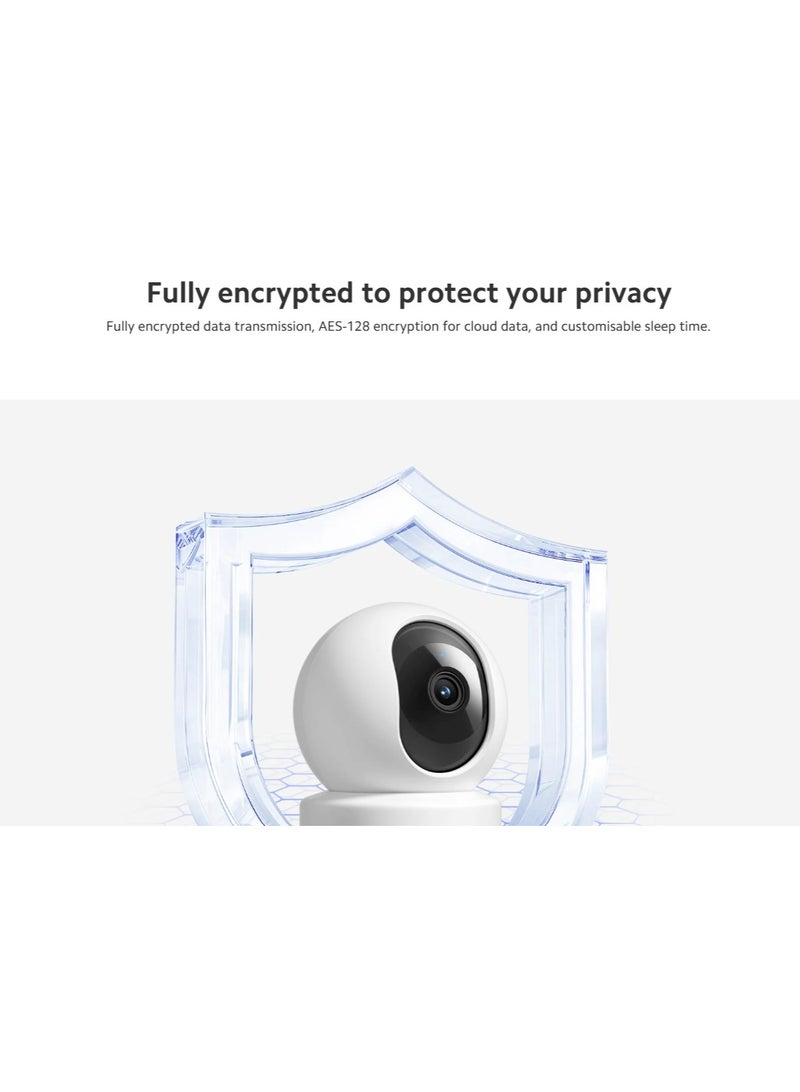 MI Smart Camera C301,2k Image Physical lens Shield Indoor Voice calls Night Vision Human Detection work with Google Home Alexa-Global version