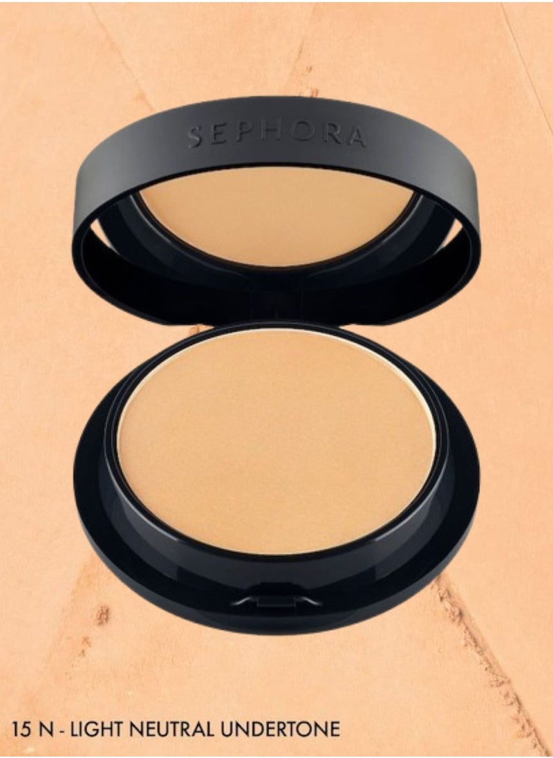 SEPHORA COLLECTION Best Skin Ever Matte Powder Foundation 15N Light - light, neutral undertone (7.5g)