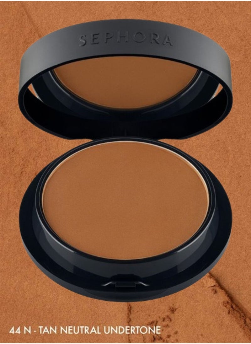 SEPHORA COLLECTION Best Skin Ever Matte Powder Foundation 44N Tan - tan, neutral undertone (7.5g)