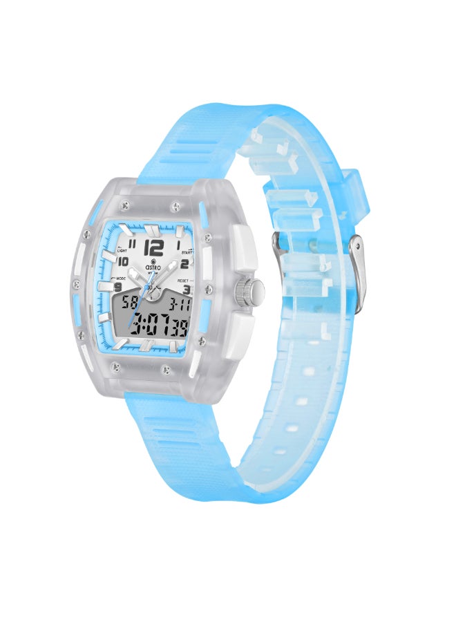 Kids Analog-Digital White Dial Watch - A24803-PPLW