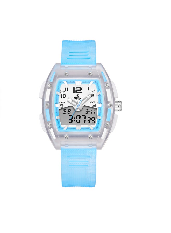 Kids Analog-Digital White Dial Watch - A24803-PPLW