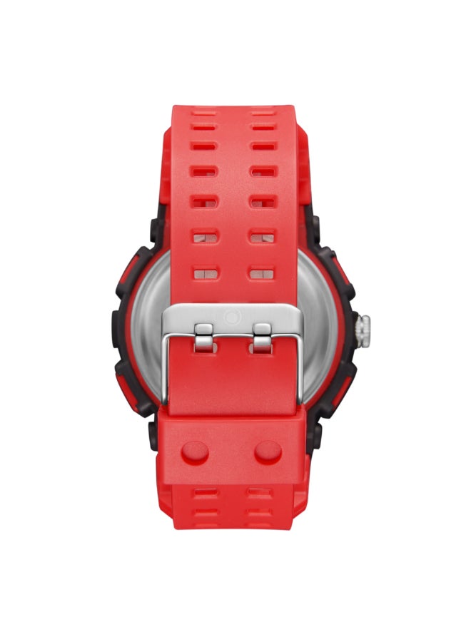 Kids Analog-Digital Red Dial Watch - A24807-PPRB