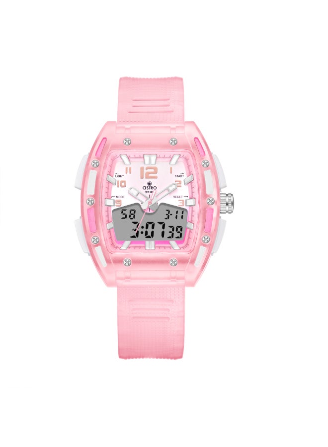 Kids Analog-Digital Rose Gold Dial Watch - A24803-PPPP