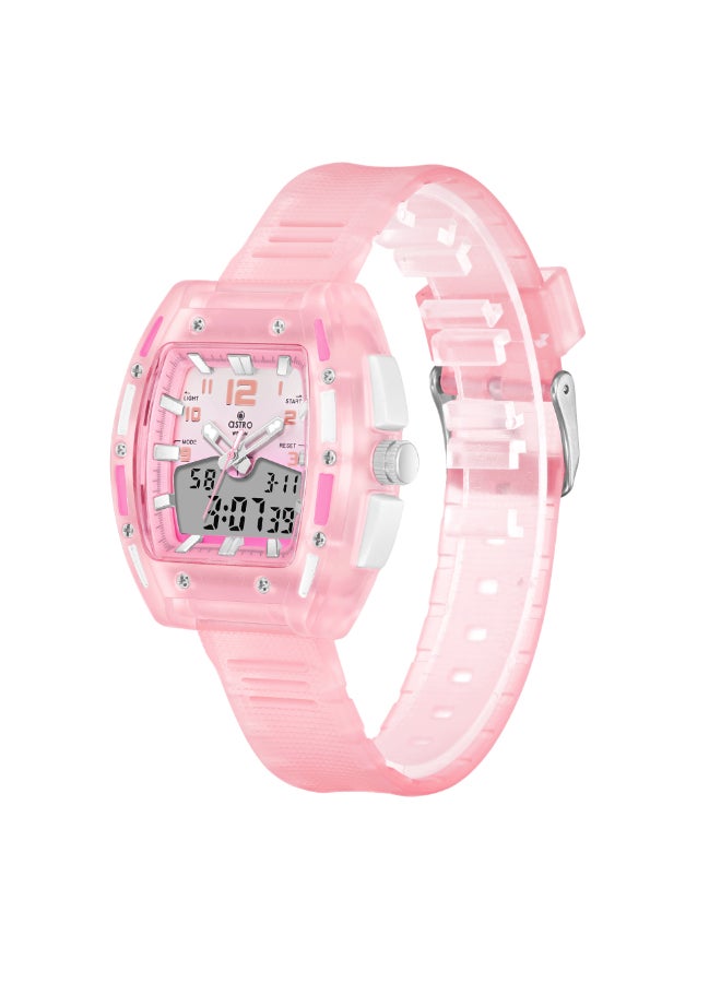 Kids Analog-Digital Rose Gold Dial Watch - A24803-PPPP