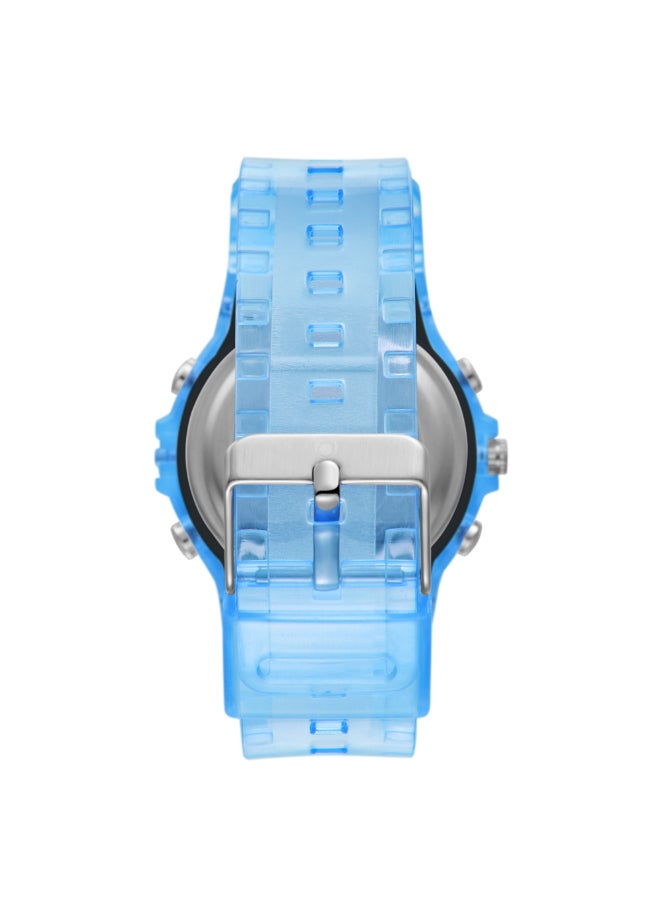 Kids Analog-Digital Light Blue Dial Watch - A24805-PPLL