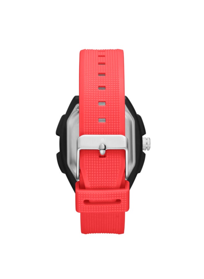 Kids Analog-Digital Black Dial Watch - A24804-PPRB