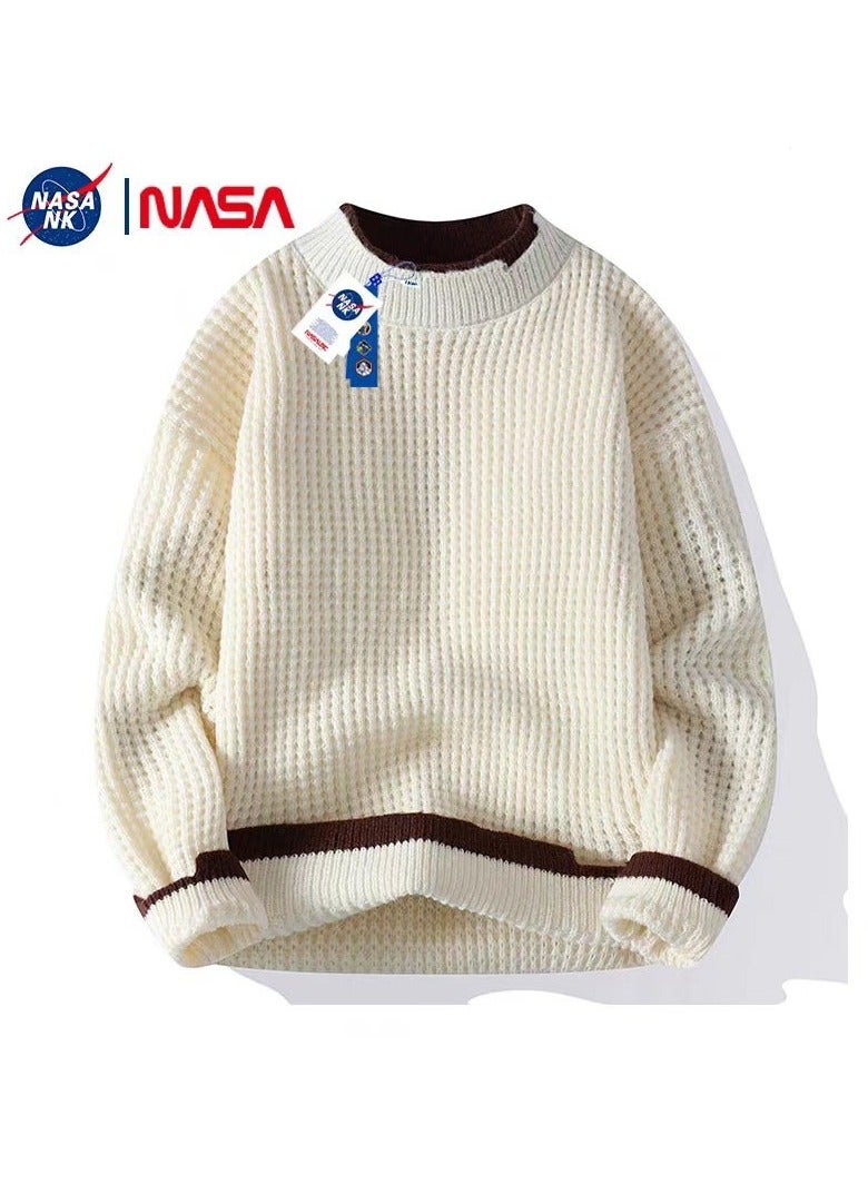 New Trend Of Long Sleeved Sweater With Inner Lining And Bottom Knit Sweater