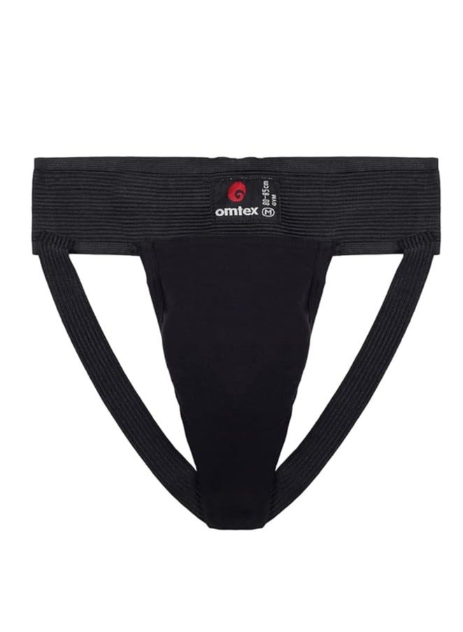 omtex Athletic Gym Cotton Stretchable Supporter Jockstraps with Cup Pocket, Ideal for Workout and Sports Quick Dry Moisture Wicking Underwear