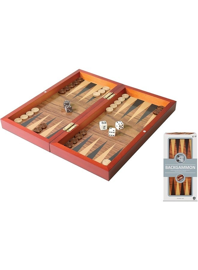 Merchant Ambassador - Folding Wood Backgammon Set | Folding Wood Backgammon | Wood Backgammon | Backgammon for Kids | Kids Wood Backgammon