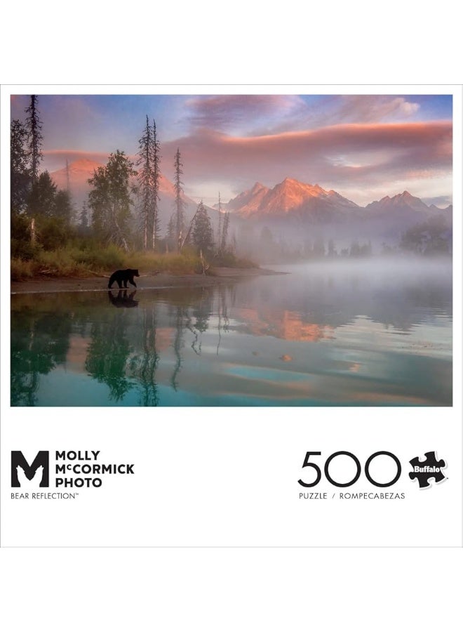 Buffalo Games  Molly McCormick  Bear Reflection  500 Piece Jigsaw Puzzle for Adults Challenging Puzzle Perfect for Game Nights  Finished Puzzle Size is 2125 x 1500