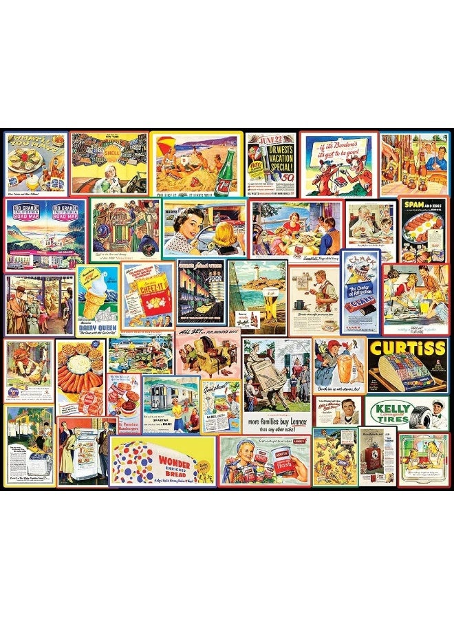 White Mountain Puzzles Great Old Ads - 1000 Piece Jigsaw Puzzle