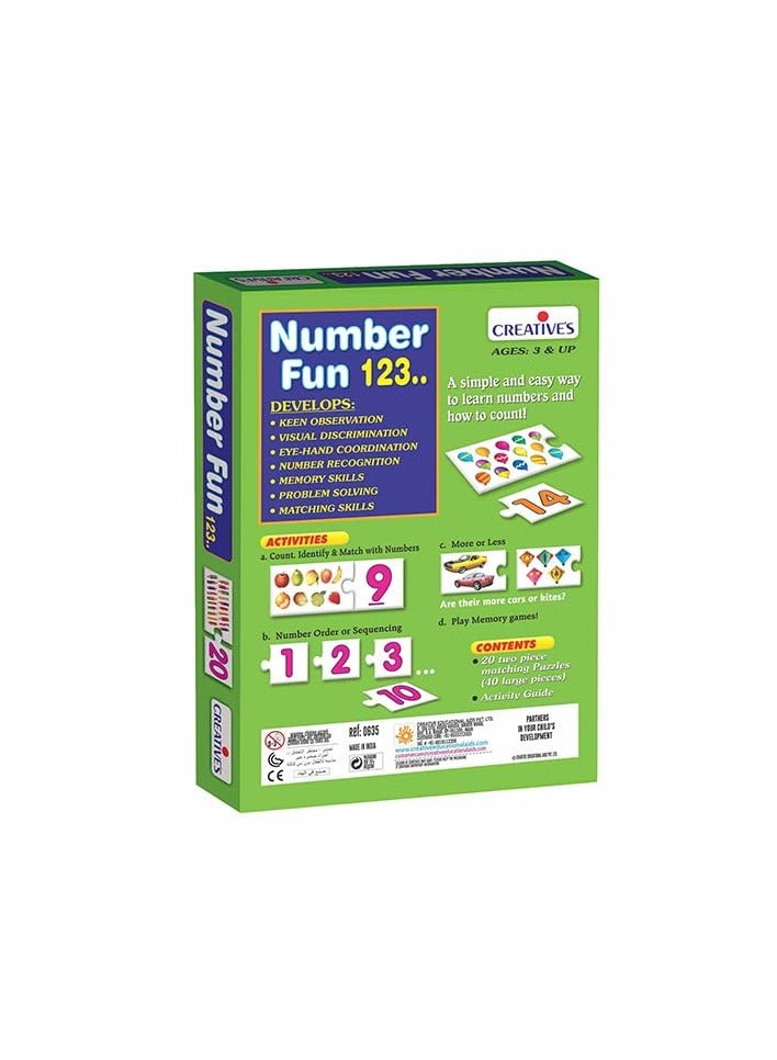 Creative's Number Fun 123...| Count & Learn Numbers 1 to 20 | Learn Numbers & How to Count | Number Recognition | Early Learning | Creative'...