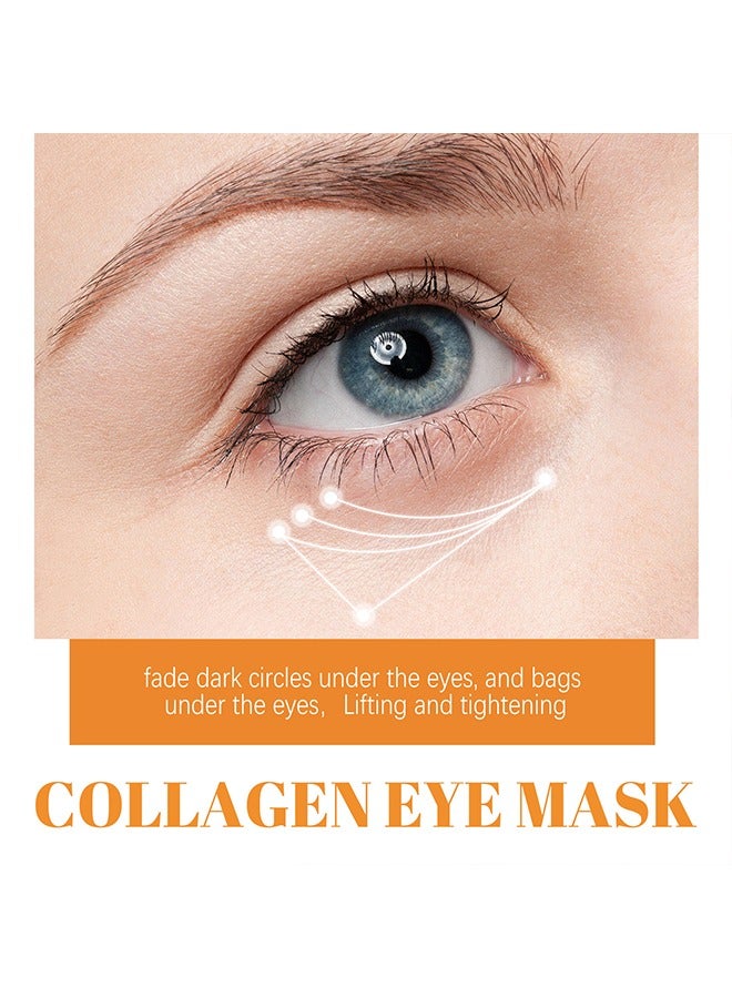 Highprime Collagen-Film Eye Mask, Water Soluble Formula, Fade Dark Circles And Eye Lines, Lift And Tighten Mask 10pcs