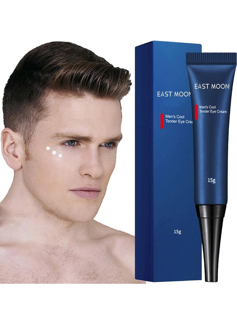 East Moon Men's Cool Tender Eye Cream, Openeyes Awaken Peptide Lifting Eye Gel, East Moon Men's Anti-Ageing Eye Cream Remove Eye Bags, Wrinkles, Dark Circles, Puffiness (5 Pieces)