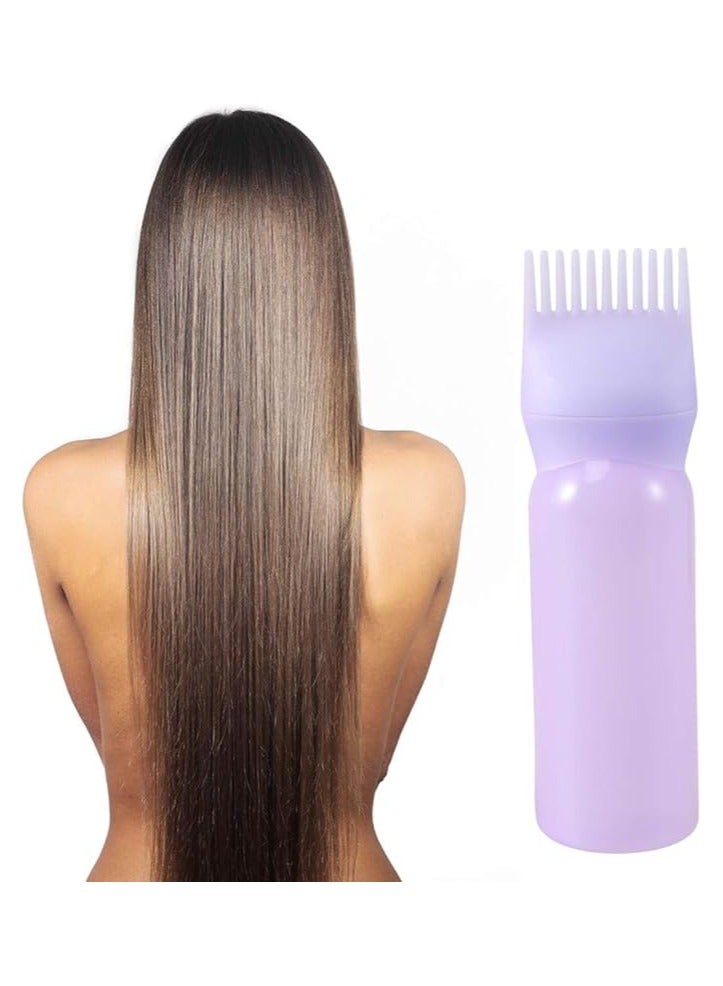 2 Piece Hair Dye Applicator Bottle With Brush Pink/Purple 17x4.5cm