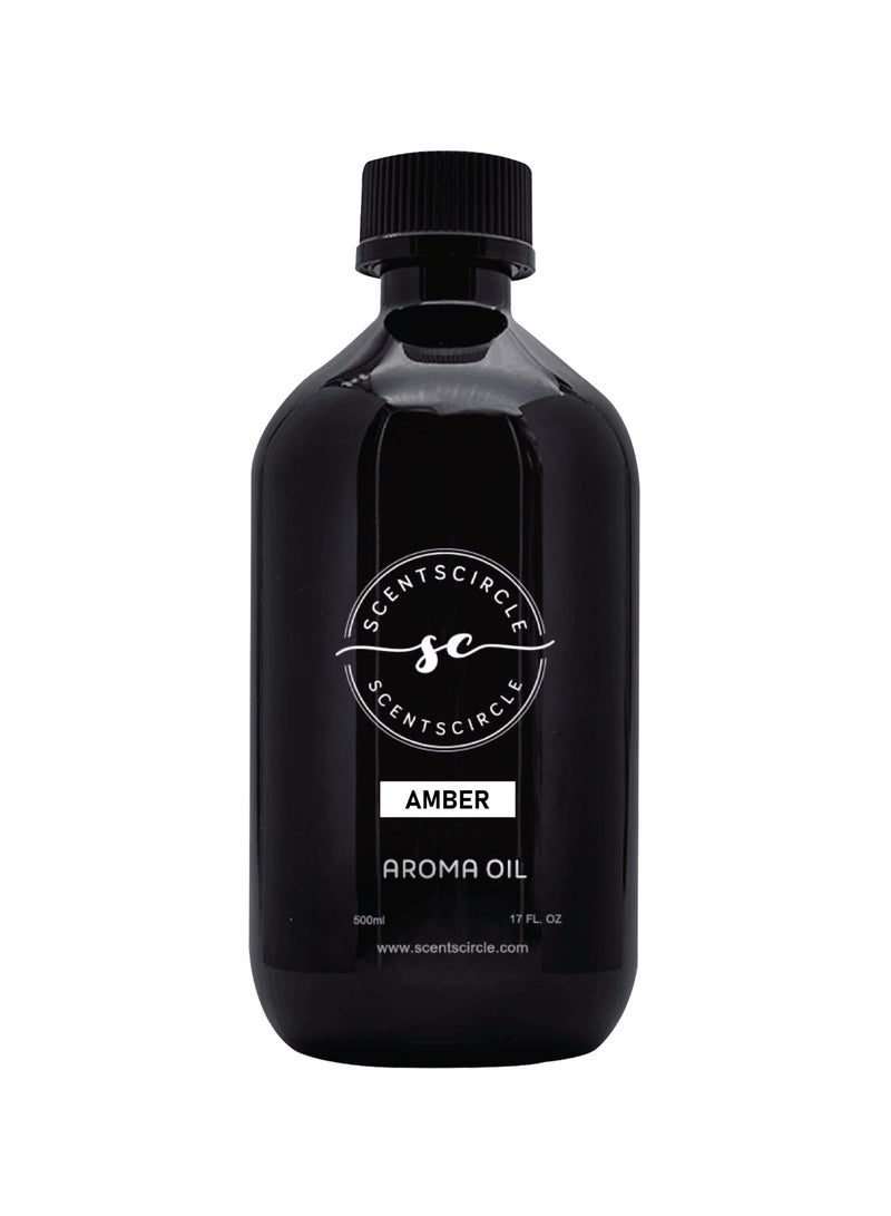 Scentscircle Aroma Blend Diffuser Fragrance Oil for Aroma Diffuser - Amber Fragrance Diffuser Machine Refill 500ml