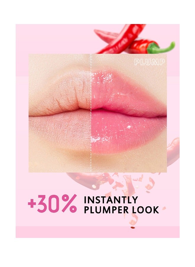 Plump Lip Oil Set-3P Transparent Lip Gloss, Lip Oil, Lip Balm, Lip Plumping Moisturizing, Mirror-like Lip Lacquer, Lip Color,Exquisite Gift For Girl