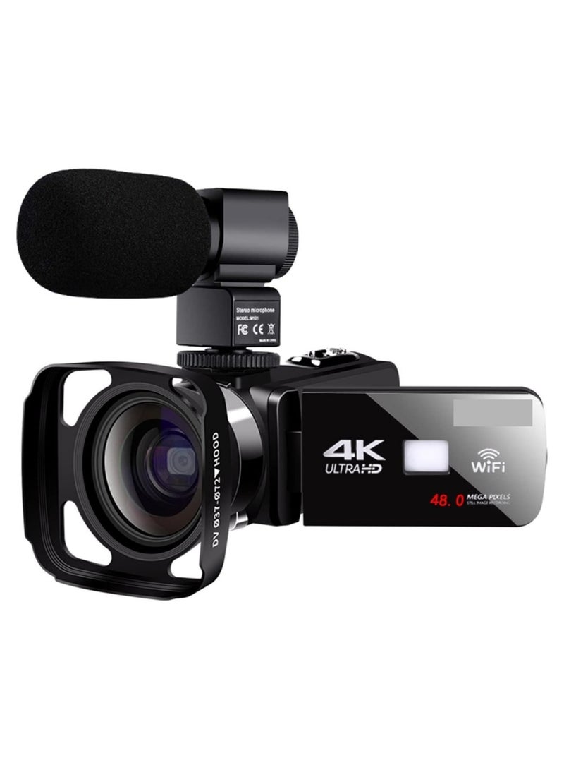 FHD 1080P Video Camera Camcorder 30FPS 36MP Digital Recorder with 2.8 Inch Screen and 270 Degree Rotation 8X Digital Zoom