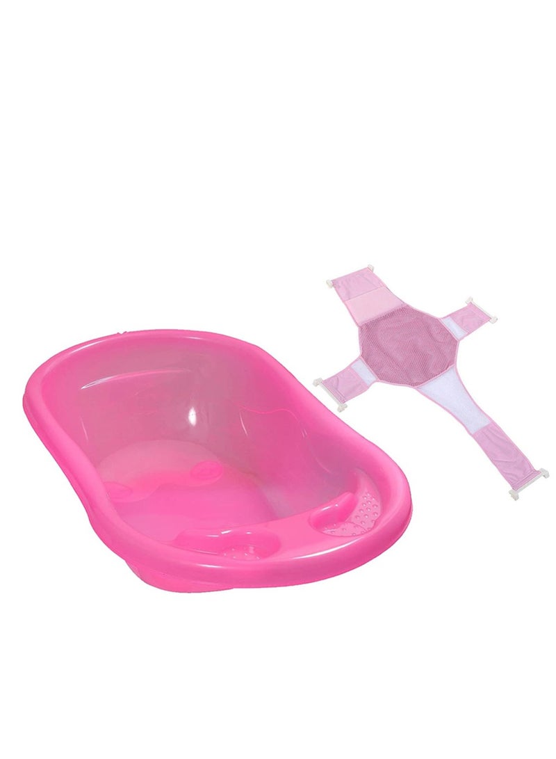 Sunbaby Pack of 2 (Sunbaby Splash Bathtub with Bath Support) - Pink