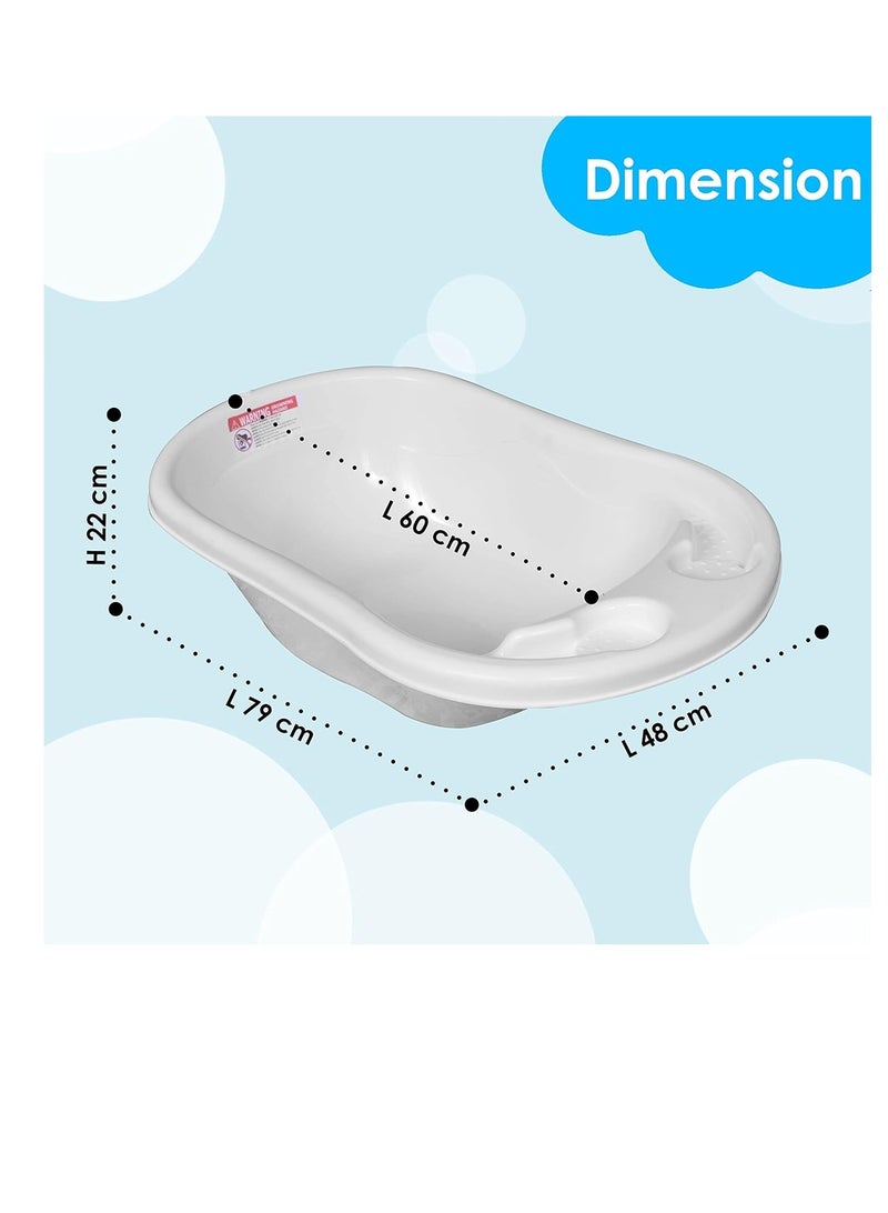 Sunbaby Buy 2 Get 1 (Sunbaby Splash Bathtub, Baby Sling with Powder Puff Free) - White/Yellow