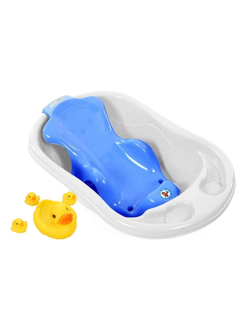 Sunbaby Buy 2 Get 1 (Sunbaby Splash Bathtub, Baby Sling with Powder Puff Free) - Blue/Yellow/White