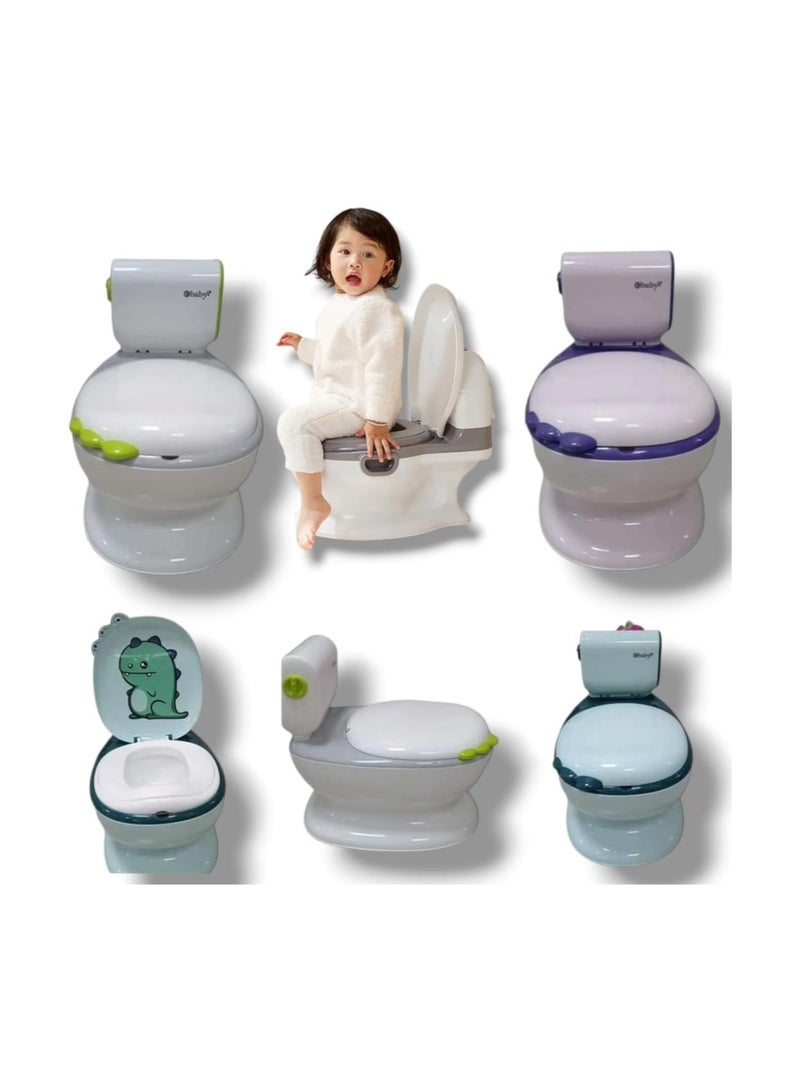 Multi-Color Realistic Potty Training Toilet for Kids