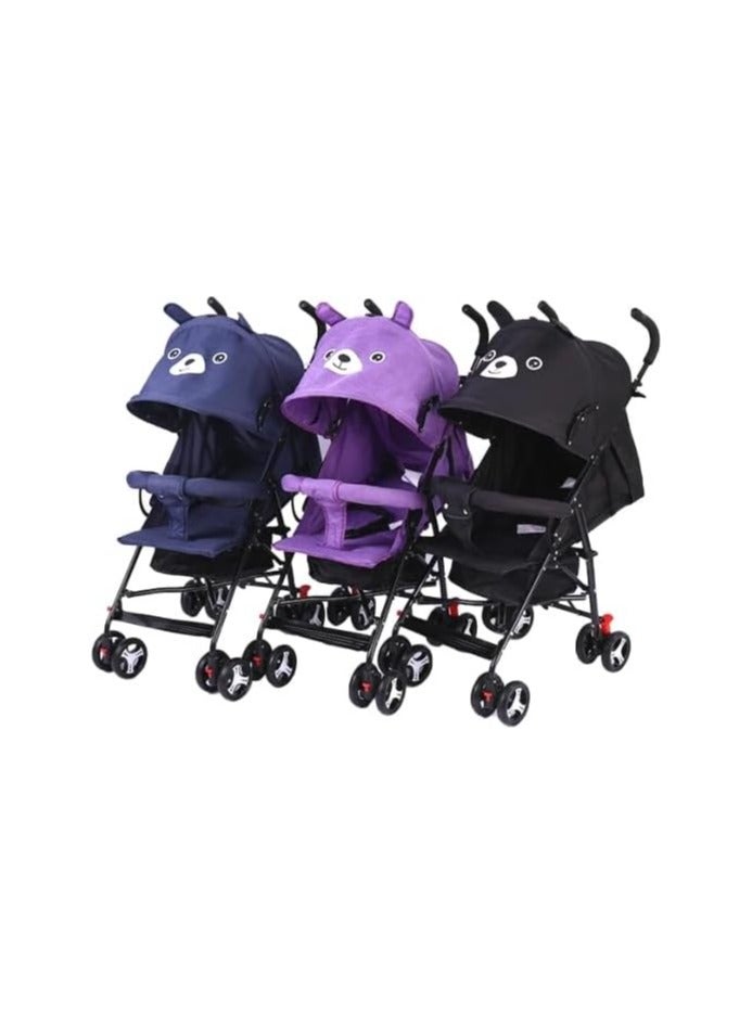 Black Lightweight Baby Buggy Stroller