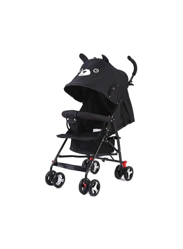 Black Lightweight Baby Buggy Stroller