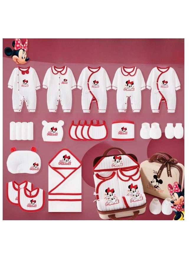 24 Piece Set - Newborn Baby Mickey Cartoon Clothes Gift Box Set