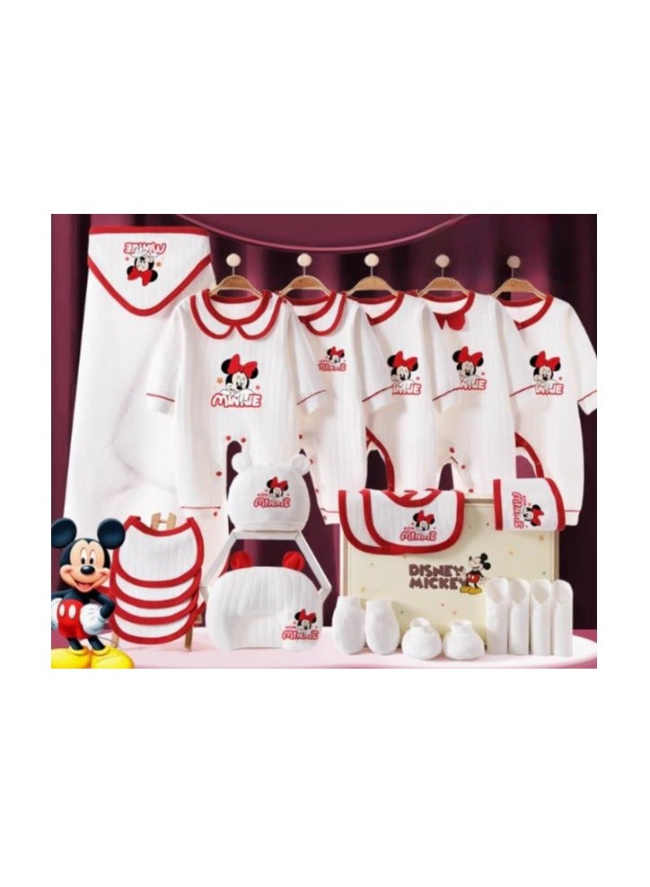 24 Piece Set - Newborn Baby Mickey Cartoon Clothes Gift Box Set