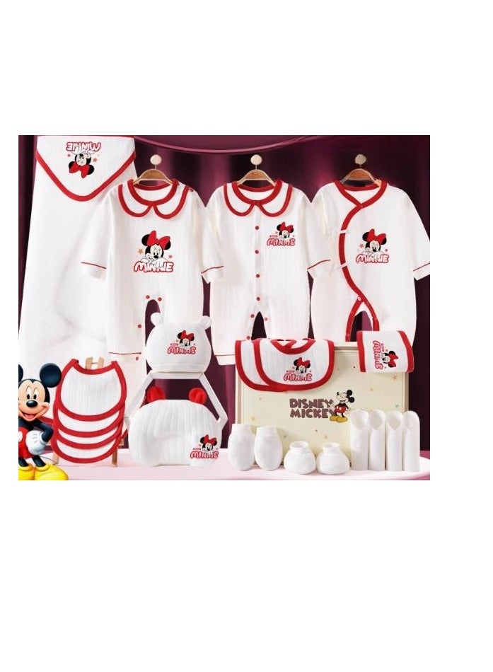 24 Piece Set - Newborn Baby Mickey Cartoon Clothes Gift Box Set