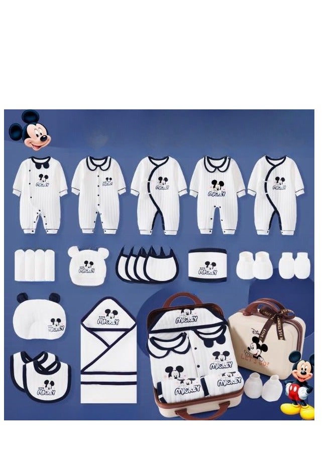 24 Piece Set - Newborn Baby Mickey Cartoon Clothes Gift Box Set