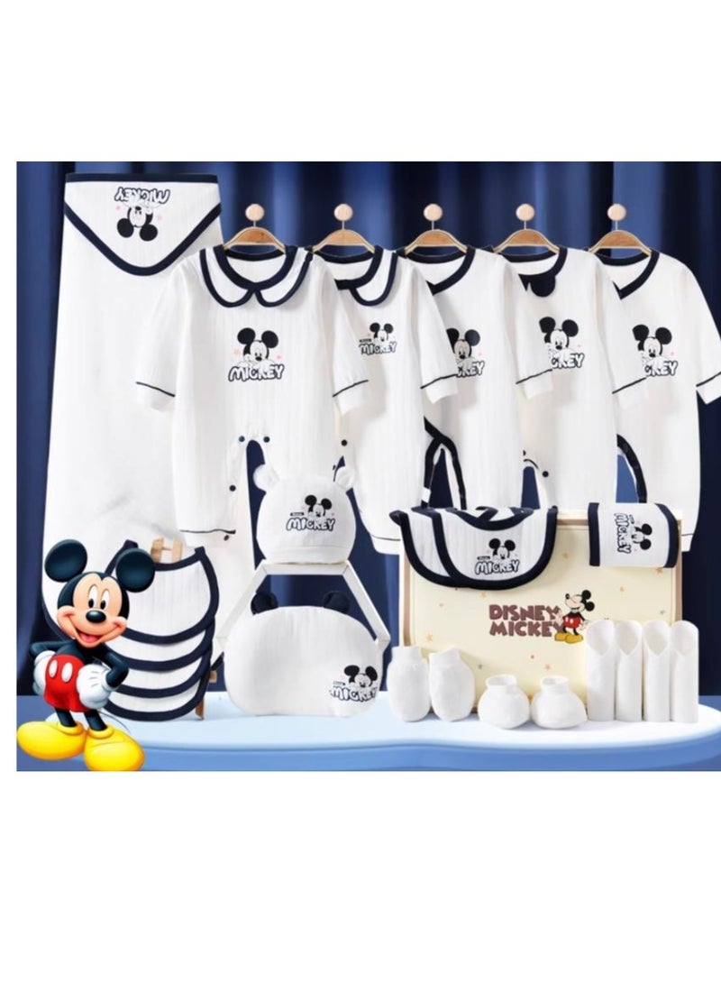 24 Piece Set - Newborn Baby Mickey Cartoon Clothes Gift Box Set