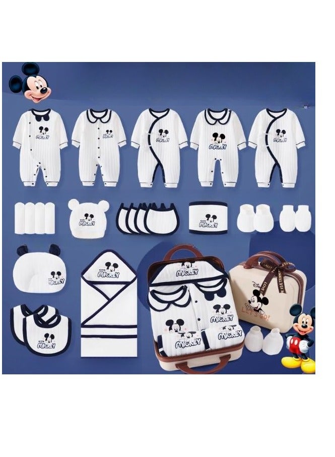 24 Piece Set - Newborn Baby Mickey Cartoon Clothes Gift Box Set