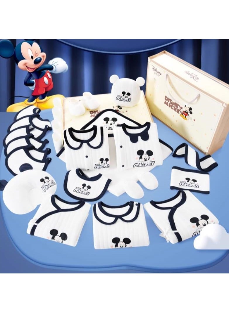 24 Piece Set - Newborn Baby Mickey Cartoon Clothes Gift Box Set