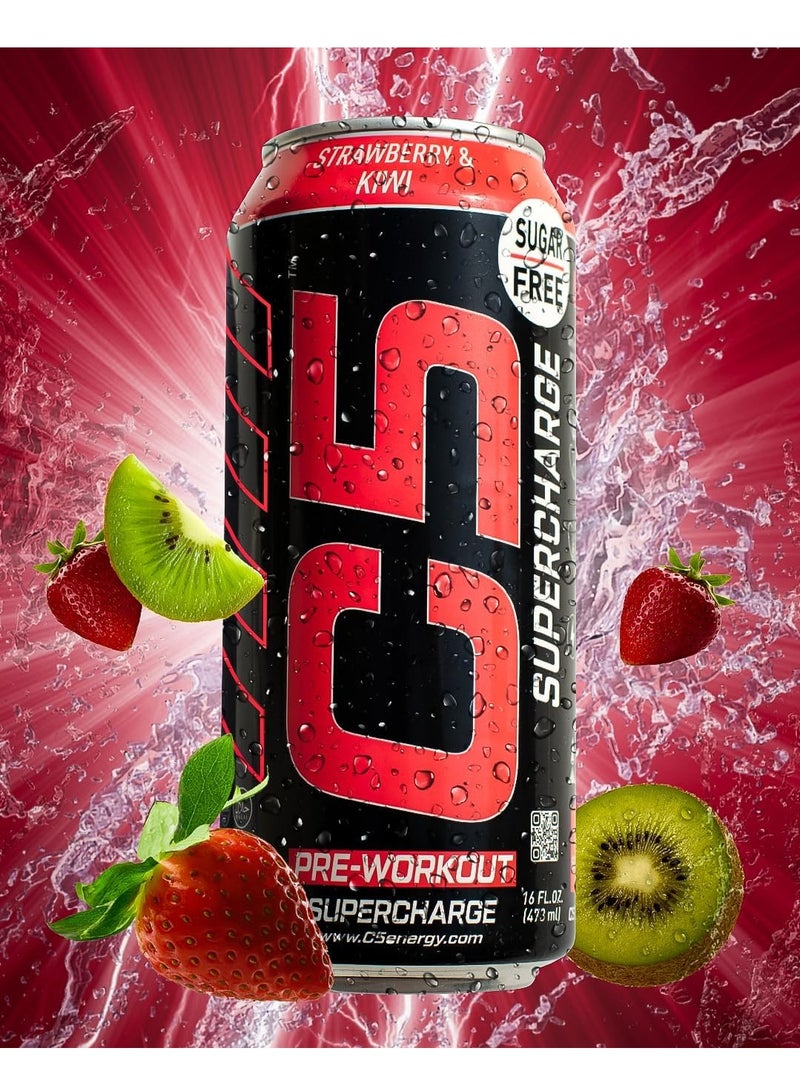 C5 SUPERCHARGE Sugar Free Strawberry & Kiwi 473ml Pack of 12