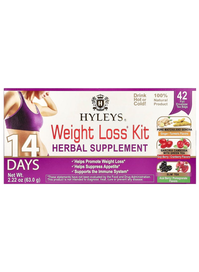 14 Days Weight Loss Kit, 42 Tea Bags, 2.22 oz (63 g)