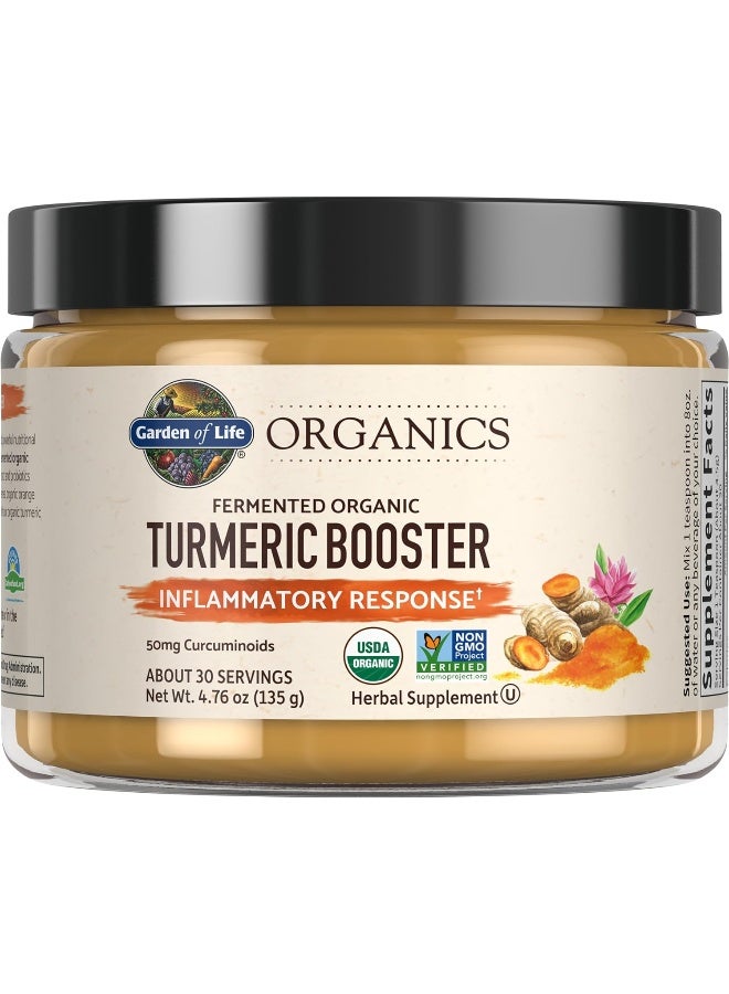 Mykind Organics Turmeric Booster Inflammatory Response Powder 30 Servings 50Mg Curcumin 95% Curcuminoids And Probiotics